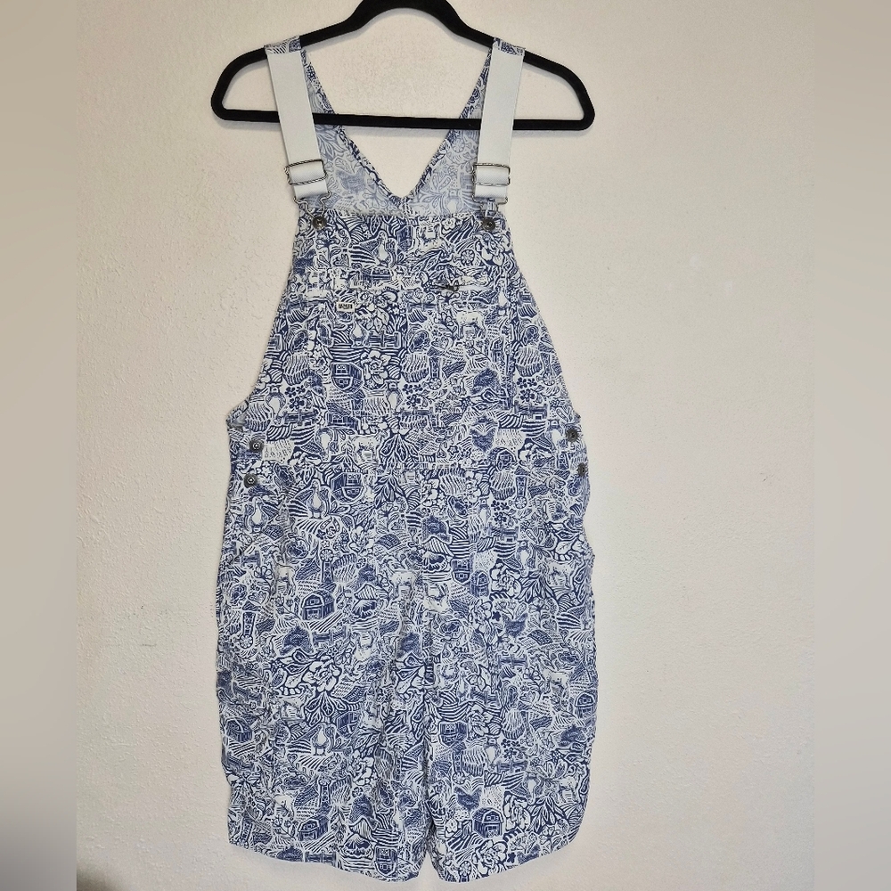 Duluth Trading Women's Heirloom Gardening Short Overalls Size L